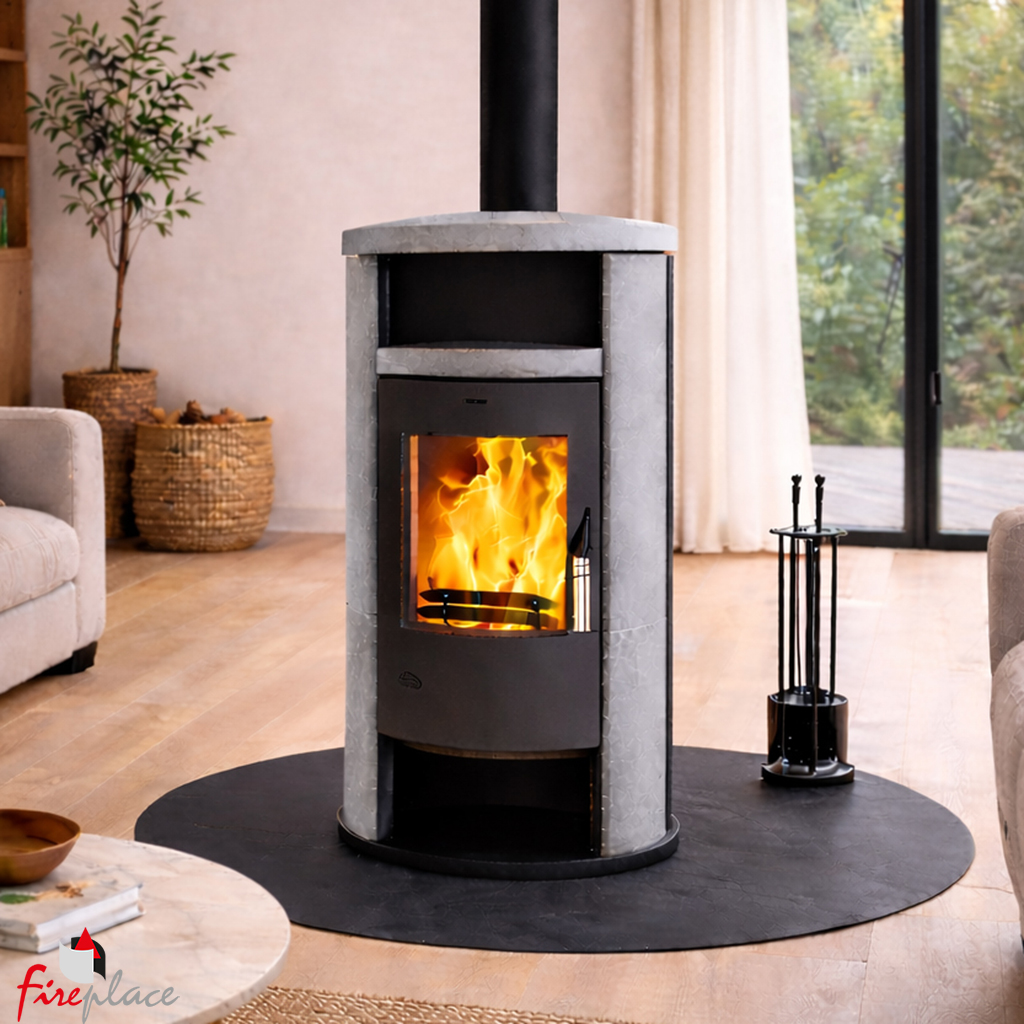 Home Poêle à bois ALICANTE en Pierre OLLAIRE, 8kW – Image 1