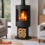 Poêle échangeur thermique avec Bûcher MAURA 7,7kW