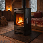 Poêle à bois en fonte ANDRE, 5,9 kW