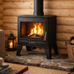 Poêle à bois en fonte Raccordable GEORGES - 6,7kW