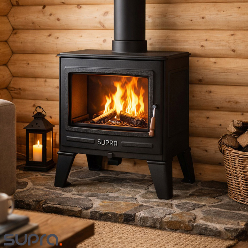 Home Poêle à bois en fonte Raccordable GEORGES - 6,7kW – Image 1