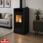 Poêle à bois et à granulés HYBRID, 10kW