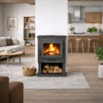 Poêle à bois chauffe plat CH-1, 11.2 kW – Image 2