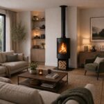 Poêle échangeur thermique avec Bûcher MAURA 7,7kW – Image 2