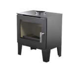 Poêle à bois en acier - horizontal - étanche - 6,1kW  - Turbine en option CLAUD,6,1kW – Image 4
