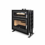 Cheminee a bois  avec four CORAL 90, 9,6kW – Image 4