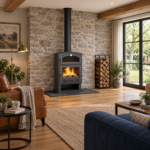 Poêle à bois avec four, CH-4, 9,5 kW – Image 2
