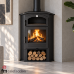 Poêle à bois d'angle avec four, CH-4 R, 9.5 kW