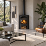 Poêle à bois d'angle avec four, CH-4 R, 9.5 kW – Image 2