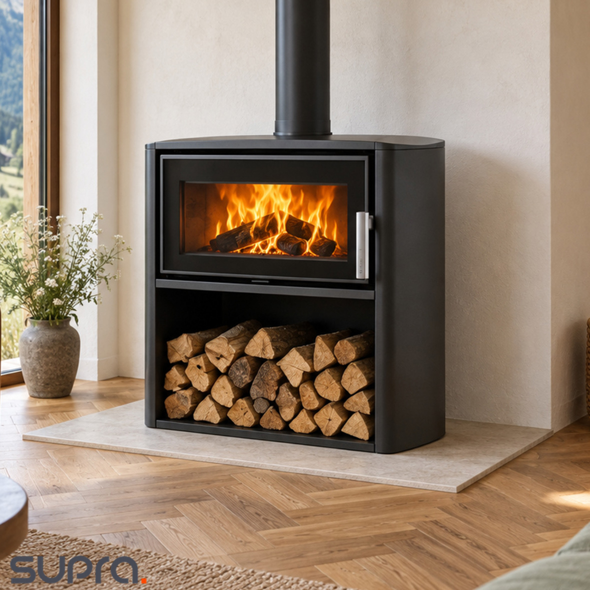poele-supra-7-home Poéle a bois Laslo Bûcher, 7,7kW – Image 1