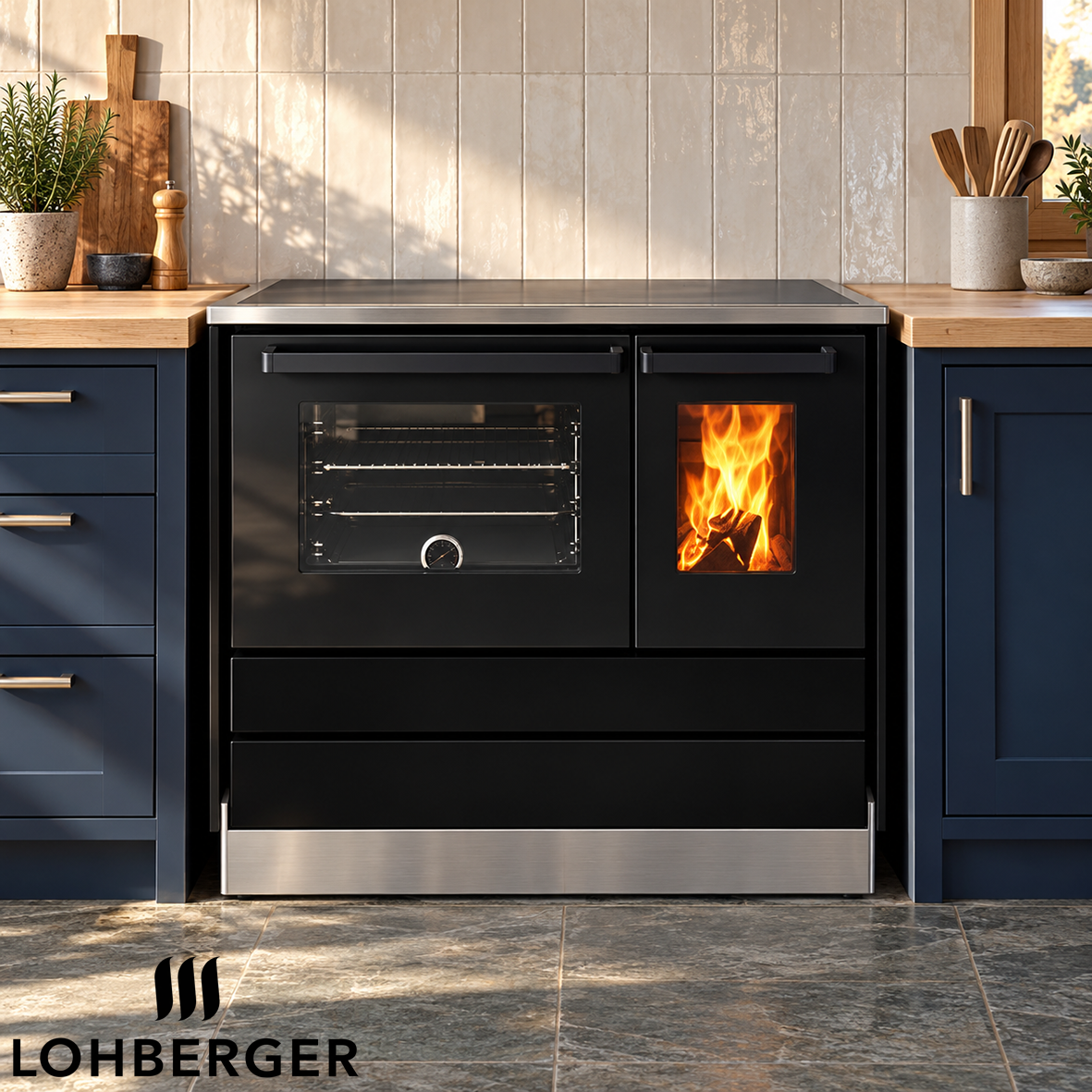 Home La cuisinière à bois Lohberger Style 94 – Image 1