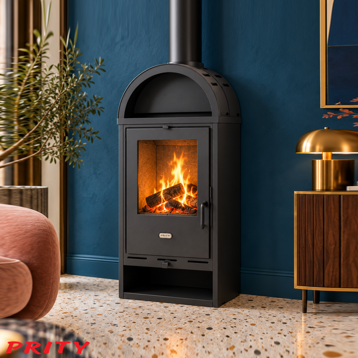 poele-prity-10-home Poêle à bois K1K D, 9,5 kW – Image 1