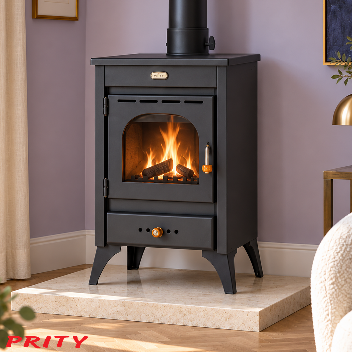 poele-prity-6-home Poêle à bois K1 R, 9,5 kW – Image 1